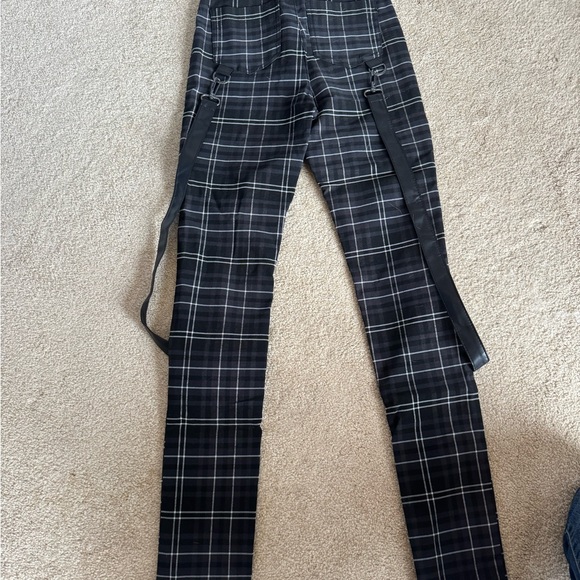 Killstar Women's Pants Dead Resistance Ash Tartan Skinny Jeans - Picture 8 of 10